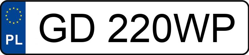 Numer rejestracyjny GD 220WP posiada SKODA OCTAVIA - GD220WP Numer rejestracyjny GD 220WP posiada SKODA OCTAVIA - GD220WP