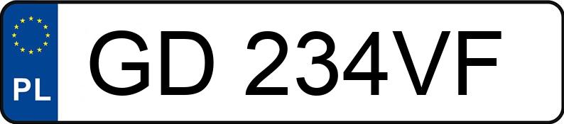 Numer rejestracyjny GD 234VF posiada AUDI A6 3.0 TDI QUATTRO - GD234VF