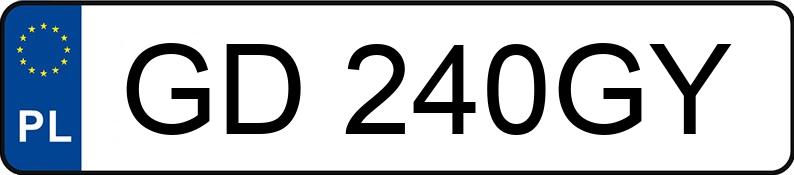 Numer rejestracyjny GD 240GY posiada ROVER 414 Kat. I - GD240GY