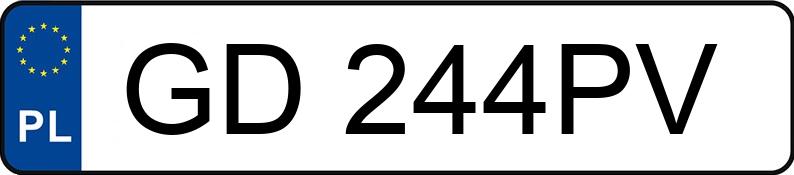 Numer rejestracyjny GD 244PV posiada BMW 320D - GD244PV Numer rejestracyjny GD 244PV posiada BMW 320D - GD244PV
