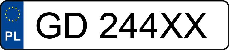 Numer rejestracyjny GD 244XX posiada SKODA FABIA - GD244XX Numer rejestracyjny GD 244XX posiada SKODA FABIA - GD244XX