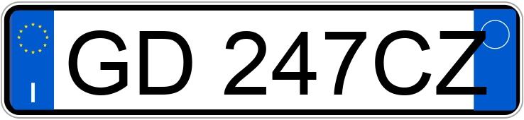 Numer rejestracyjny GD247CZ posiada OPEL Corsa 6a serie