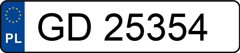 Numer rejestracyjny GD 25354 posiada FIAT Uno 45 MR`90 S - GD25354