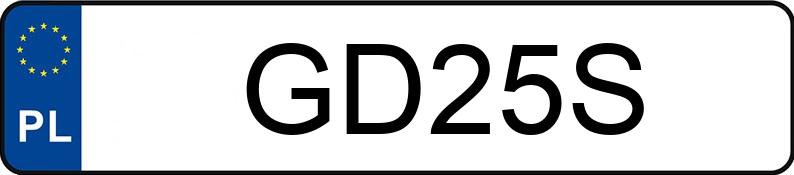 Numer rejestracyjny GD 25S posiada MERCEDES-BENZ S 560 Kat. 126 SEC - GD25S