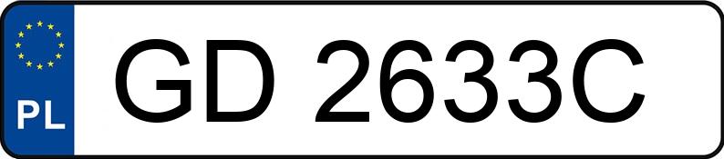 Numer rejestracyjny GD 2633C posiada PEUGEOT 306 1.4 Kat. XN 3B - GD2633C