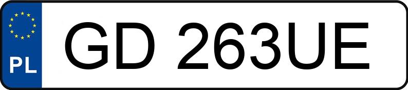 Numer rejestracyjny GD 263UE posiada SKODA Octavia 1.9 TDI MR`01 E4 Ice+ Tour+ - GD263UE