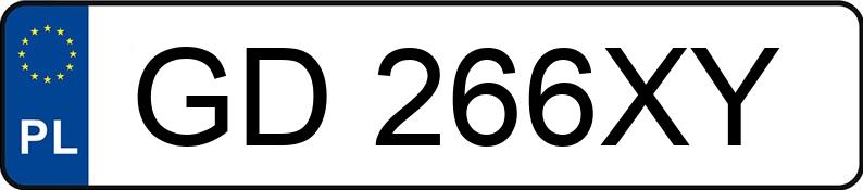 Numer rejestracyjny GD 266XY posiada SKODA FABIA - GD266XY