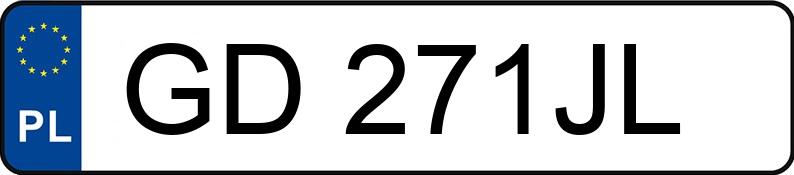 Numer rejestracyjny GD 271JL posiada PEUGEOT 308 - GD271JL Numer rejestracyjny GD 271JL posiada PEUGEOT 308 - GD271JL