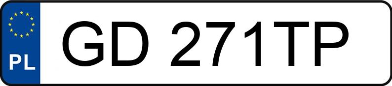 Numer rejestracyjny GD 271TP posiada OPEL VIVARO - GD271TP Numer rejestracyjny GD 271TP posiada OPEL VIVARO - GD271TP