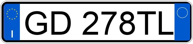 Numer rejestracyjny GD278TL posiada VOLVO V60