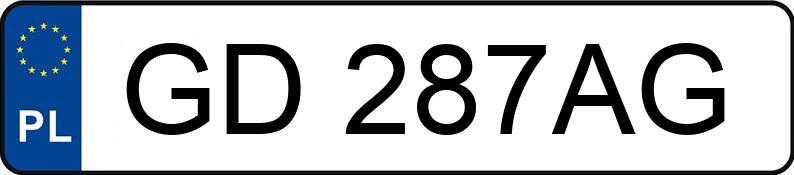 Numer rejestracyjny GD 287AG posiada KIA Cee d 1.6 CRDi MR`10 E5 Comfort - GD287AG Numer rejestracyjny GD 287AG posiada KIA Cee d 1.6 CRDi MR`10 E5 Comfort - GD287AG