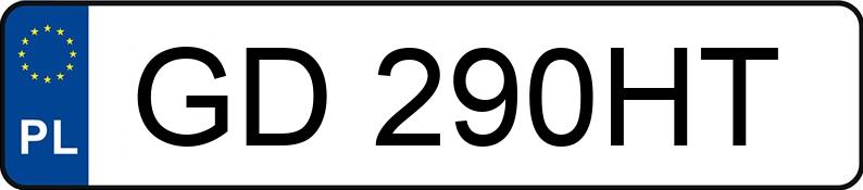 Numer rejestracyjny GD 290HT posiada PEUGEOT 207 - GD290HT Numer rejestracyjny GD 290HT posiada PEUGEOT 207 - GD290HT