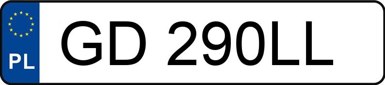 Numer rejestracyjny GD 290LL posiada KIA Rio 1.4 MR`15 E6 L - GD290LL