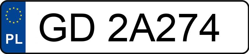 Numer rejestracyjny GD 2A274 posiada SUBARU XV 1.6 MR`18 E6 Exclusive (EyeSight) CVT - GD2A274