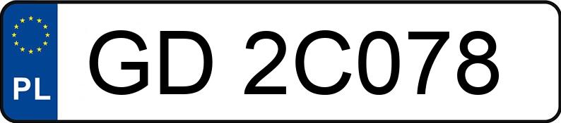 Numer rejestracyjny GD 2C078 posiada RENAULT MASTER - GD2C078