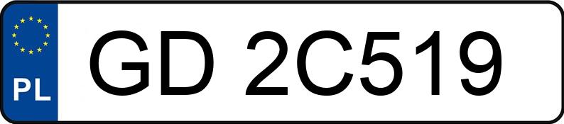 Numer rejestracyjny GD 2C519 posiada AUDI S3 SPORTBACK - GD2C519