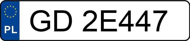 Numer rejestracyjny GD 2E447 posiada LEXUS ES300H - GD2E447 Numer rejestracyjny GD 2E447 posiada LEXUS ES300H - GD2E447