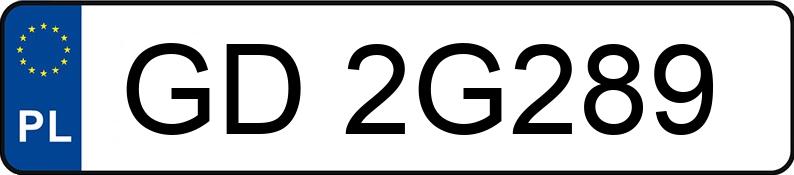 Numer rejestracyjny GD 2G289 posiada BMW X3 XDRIVE30D - GD2G289