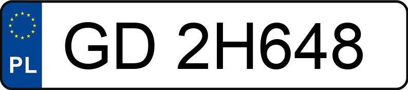 Numer rejestracyjny GD 2H648 posiada HONDA CR-V 2.0 MR`13 E5 Comfort - GD2H648