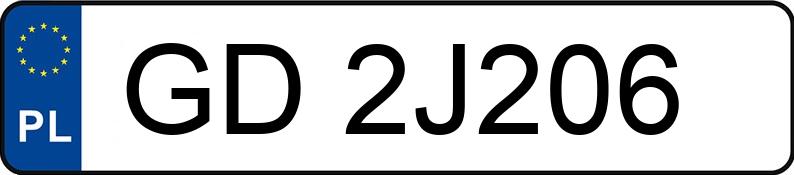 Numer rejestracyjny GD 2J206 posiada WAS/VW CRAFTER CRAFTER SYN1E/WAS-1 - GD2J206