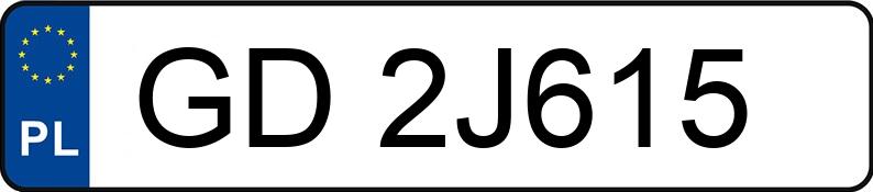 Numer rejestracyjny GD 2J615 posiada BMW 325I - GD2J615 Numer rejestracyjny GD 2J615 posiada BMW 325I - GD2J615