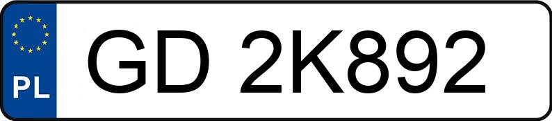 Numer rejestracyjny GD 2K892 posiada CUPRA FORMENTOR - GD2K892
