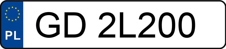 Numer rejestracyjny GD 2L200 posiada VOLKSWAGEN GOLF PLUS - GD2L200