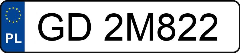 Numer rejestracyjny GD 2M822 posiada VOLKSWAGEN T-ROC - GD2M822