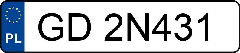Numer rejestracyjny GD 2N431 posiada OPEL CORSA - GD2N431 Numer rejestracyjny GD 2N431 posiada OPEL CORSA - GD2N431