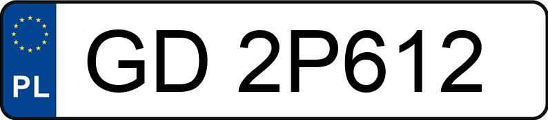 Numer rejestracyjny GD 2P612 posiada RENAULT TRAFIC - GD2P612