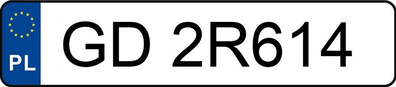 Numer rejestracyjny GD 2R614 posiada VOLKSWAGEN Golf VII 1.6 TDI-CR MR`12 E5 Highline BMT DSG - GD2R614