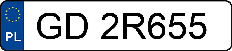 Numer rejestracyjny GD 2R655 posiada MITSUBISHI COLT - GD2R655