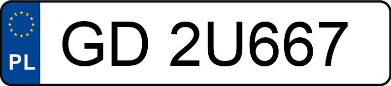 Numer rejestracyjny GD 2U667 posiada DACIA LOGAN - GD2U667 Numer rejestracyjny GD 2U667 posiada DACIA LOGAN - GD2U667