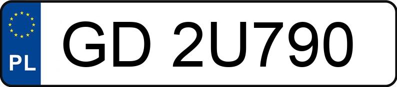 Numer rejestracyjny GD 2U790 posiada MERCEDES-BENZ A - GD2U790