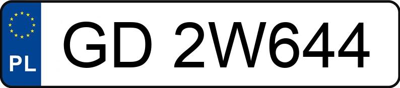 Numer rejestracyjny GD 2W644 posiada BMW 118 Diesel DPF MR`07 E4 E81/87 118 Diesel DPF MR`07 E4 E81/87 - GD2W644