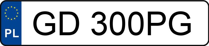 Numer rejestracyjny GD 300PG posiada VOLKSWAGEN GOLF PLUS - GD300PG