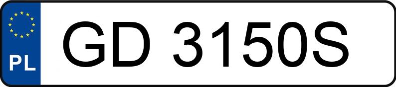 Numer rejestracyjny GD 3150S posiada RENAULT MEGANE SCENIC - GD3150S