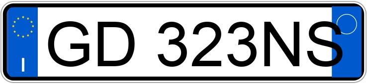 Numer rejestracyjny GD323NS posiada FORD Fiesta 7a serie