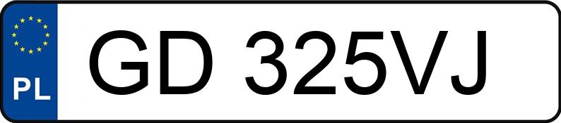 Numer rejestracyjny GD 325VJ posiada TOYOTA TOYOTA YARIS - GD325VJ