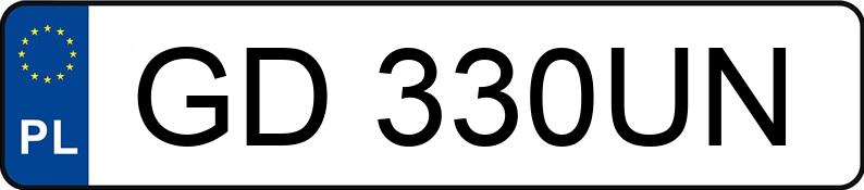 Numer rejestracyjny GD 330UN posiada VOLKSWAGEN GOLF - GD330UN Numer rejestracyjny GD 330UN posiada VOLKSWAGEN GOLF - GD330UN