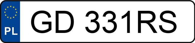 Numer rejestracyjny GD 331RS posiada OPEL CORSA - GD331RS Numer rejestracyjny GD 331RS posiada OPEL CORSA - GD331RS