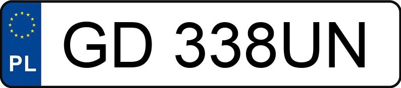 Numer rejestracyjny GD 338UN posiada RENAULT SCENIC - GD338UN Numer rejestracyjny GD 338UN posiada RENAULT SCENIC - GD338UN