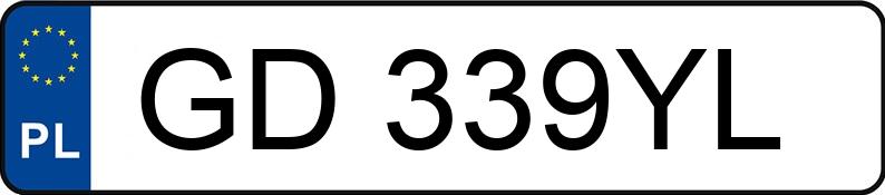 Numer rejestracyjny GD 339YL posiada VOLKSWAGEN Golf VII 1.6 TDI-CR MR`12 E5 Highline BMT DSG - GD339YL