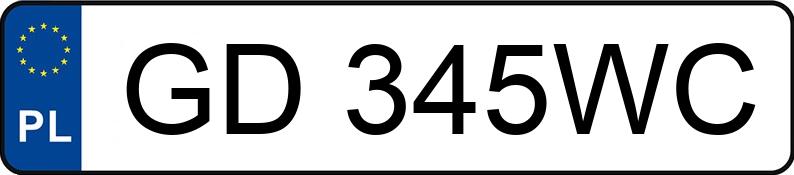 Numer rejestracyjny GD 345WC posiada MERCEDES-BENZ C 160 - GD345WC