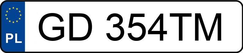 Numer rejestracyjny GD 354TM posiada TOYOTA ProAce Verso 2.0 CRD MR`16 E6 2.7t Compact Family S&S - GD354TM