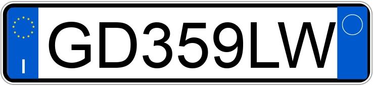 Numer rejestracyjny GD359LW posiada AUDI A3 4a serie Numer rejestracyjny GD359LW posiada AUDI A3 4a serie