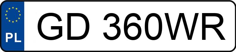 Numer rejestracyjny GD 360WR posiada FIAT DUCATO - GD360WR