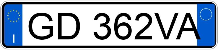 Numer rejestracyjny GD362VA posiada ALFA ROMEO Giulia Numer rejestracyjny GD362VA posiada ALFA ROMEO Giulia