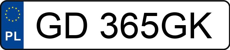 Numer rejestracyjny GD 365GK posiada OPEL ASTRA - GD365GK