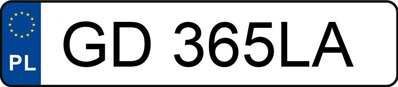 Numer rejestracyjny GD 365LA posiada OPEL ASTRA NOTCHBACK - GD365LA